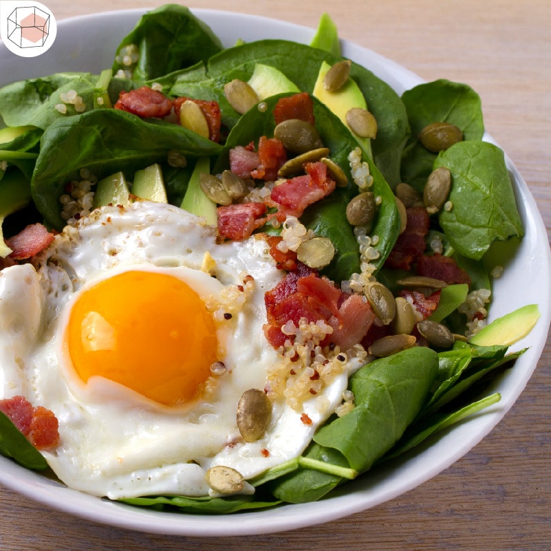เมนูอาหารเช้าลดน้ำหนัก : สลัดผัก ไข่ดาว ชาเขียว 0 แคล