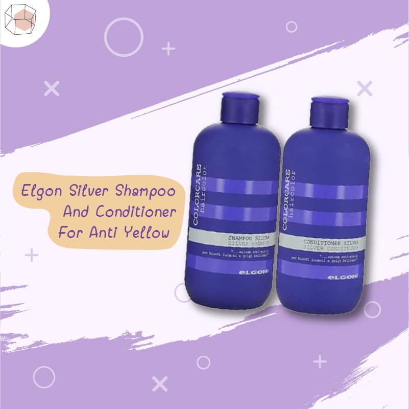 แชมพูสีม่วง Elgon Silver Shampoo And Conditioner For Anti Yellow