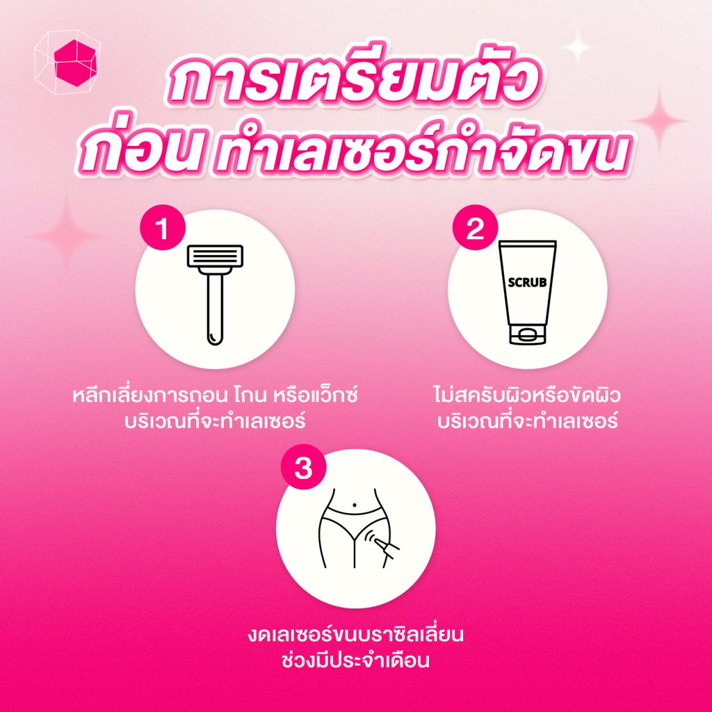 ข้อควรทำก่อนทำเลเซอร์กำจัดขน