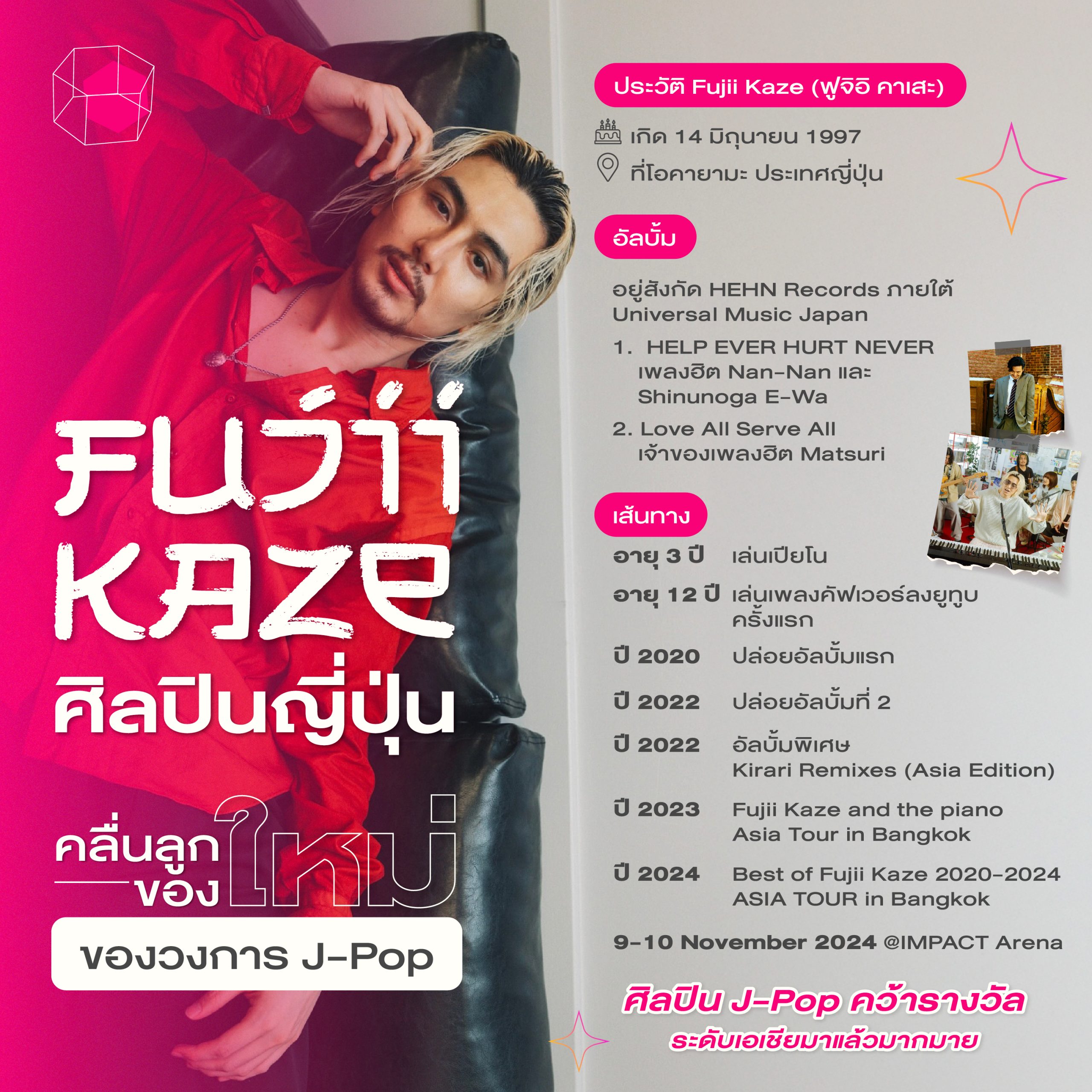 ประวัติ Fujii Kaze ศิลปินญี่ปุ่นสุดฮอต