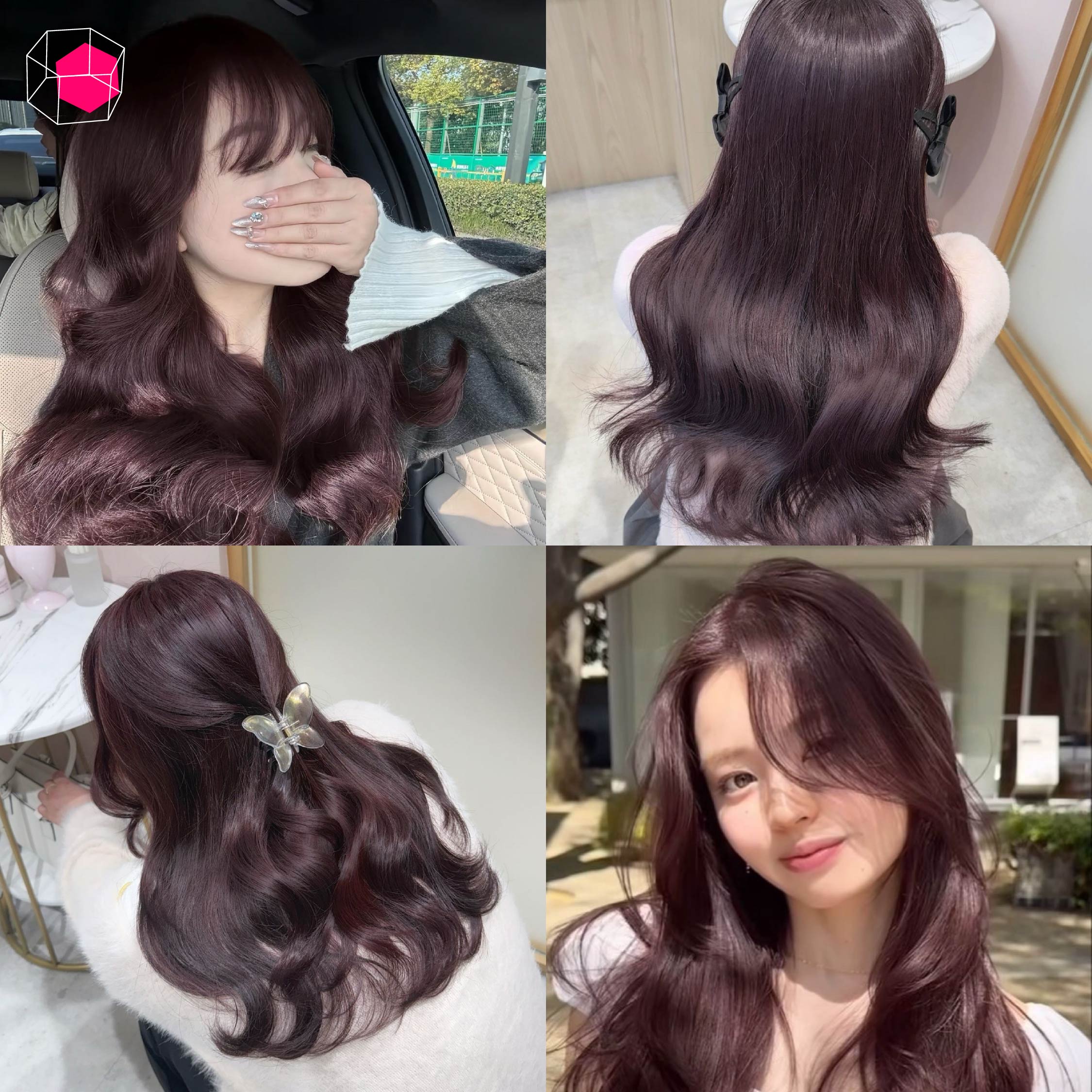 ฟอกสีผม สีน้ำตาลประกายม่วง (Ash Violet Brown)