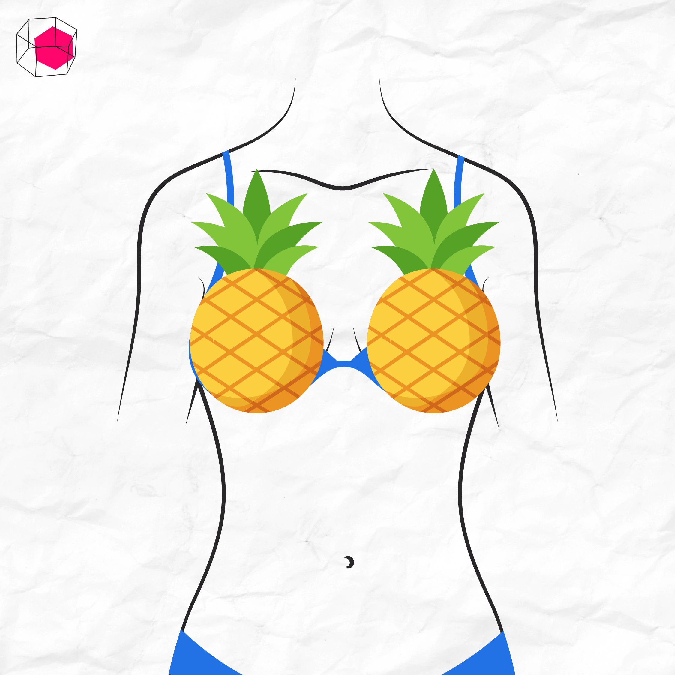 ทรงหน้าอก สับปะรด